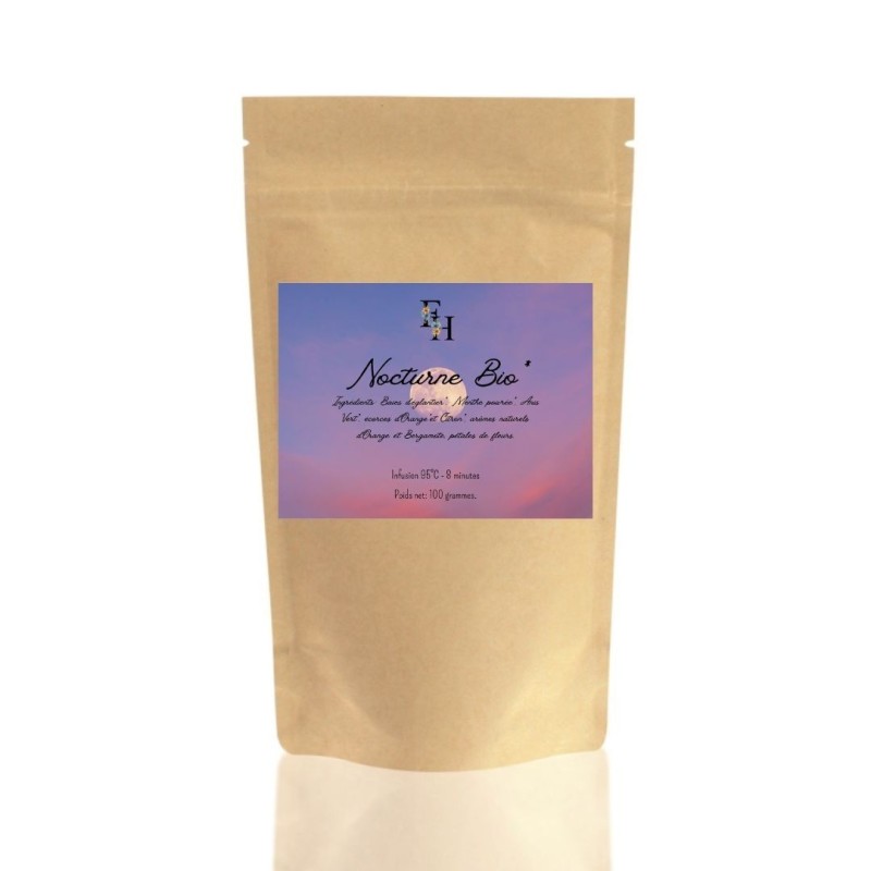 Nocturne Bio - Infusion aromatisée bio - Sachet 100 grammes