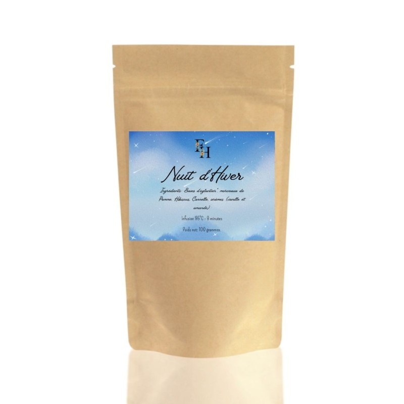 Nuits d'Hiver - Infusion aromatisée bio - Sachet 100 grammes