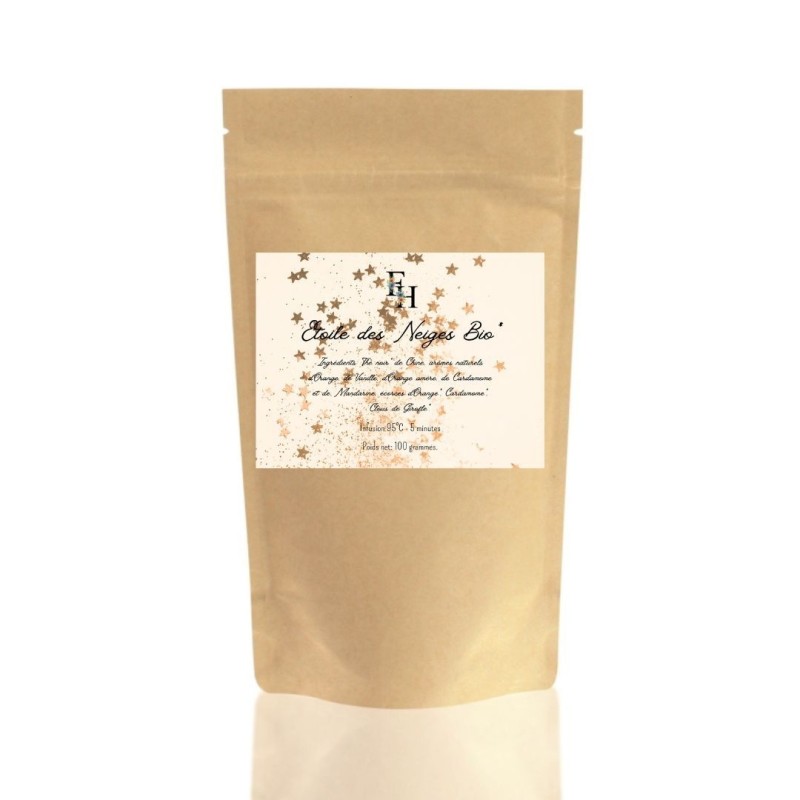 Etoile des Neiges Bio - Thé noir & Oolong - Sachet 100 grammes