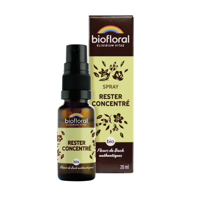 FLEURS DE BACH Rester Concentré BIO - Spray - Biofloral