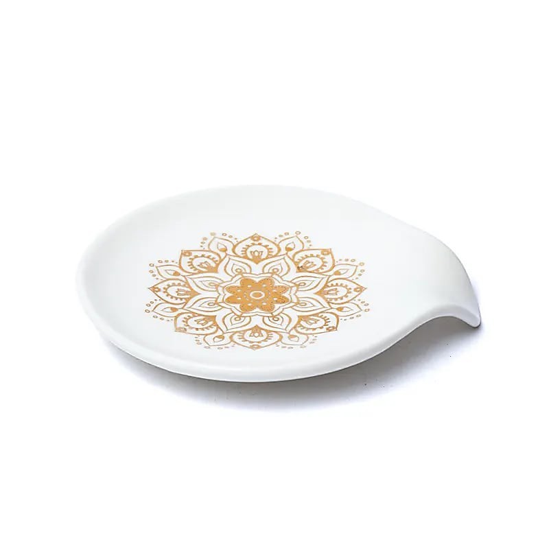 Repose sachet de thé - Mandala Blanc - Lot de 2