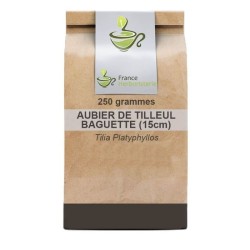 Aubier de Tilleul baguettes - Bolsa de 100 gramos para beber en infusión - France Herboristerie