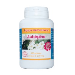 100 cápsulas de Aubépine - Para promover la relajación - Dosificado a 270mg, France Herboristerie