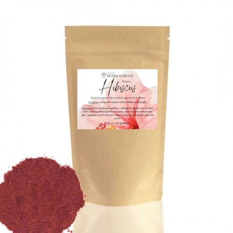 HIBISCUS Polvo ayurvédico - Bolsa de 200 gramos