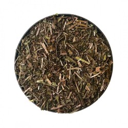 Pianificare il tè 100g rotondo (Plantago media) - Borsa di 100g (lenzuola)