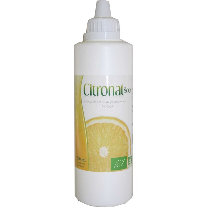 CITRONAT 800 extrait de pépins de pamplemousse BIO AB 250 ML.