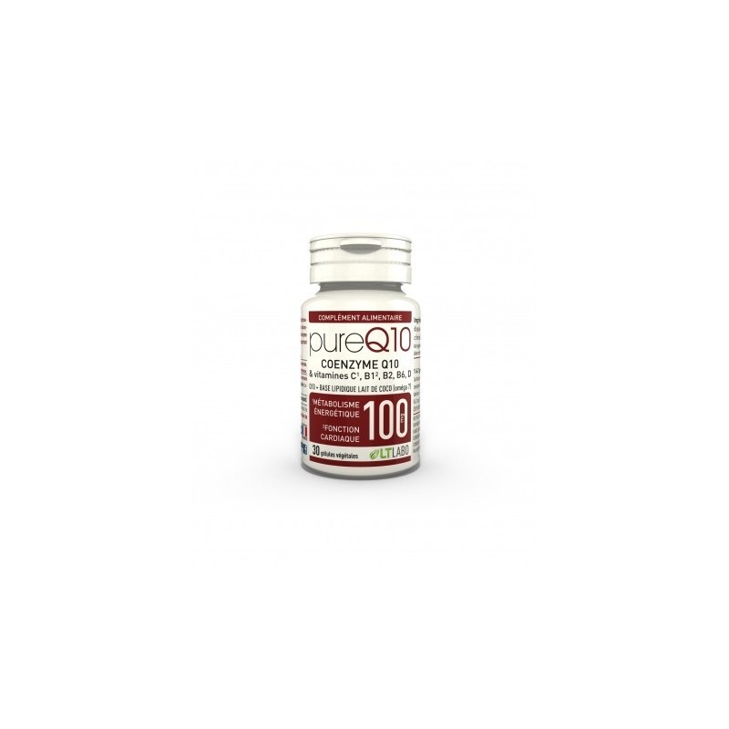 Coenzyme Q10 fort dosage 30 gélules végétales.