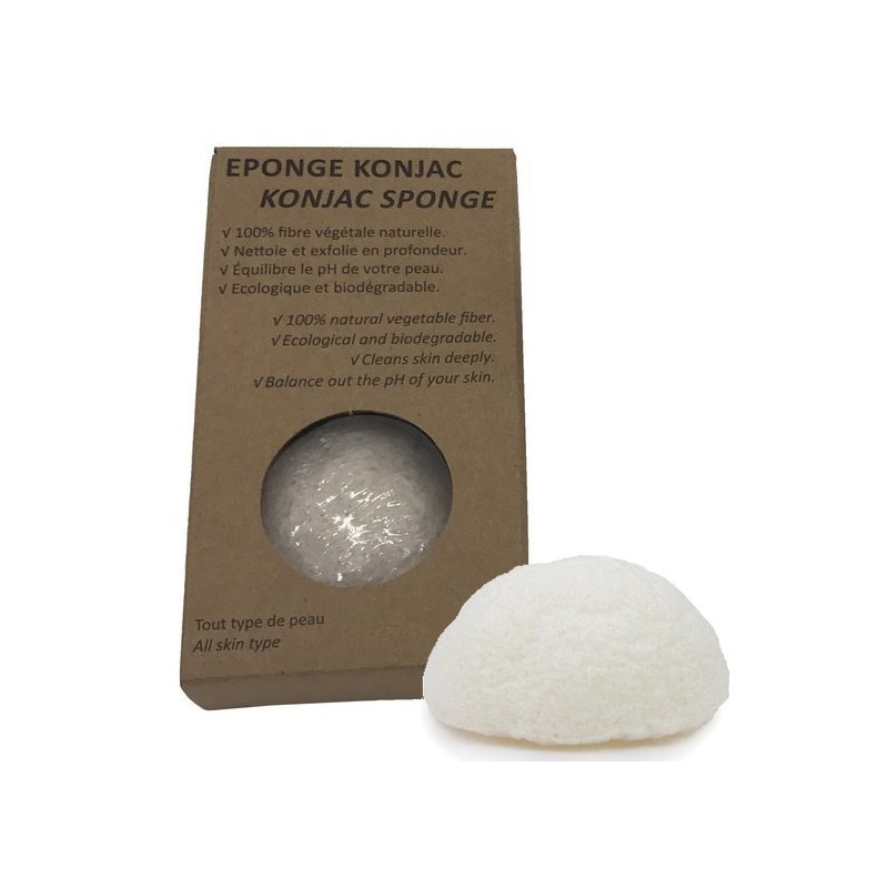 Éponge Konjac naturelle