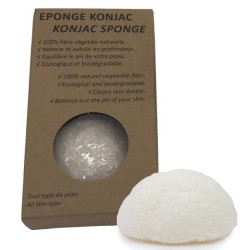 Éponge Konjac naturelle