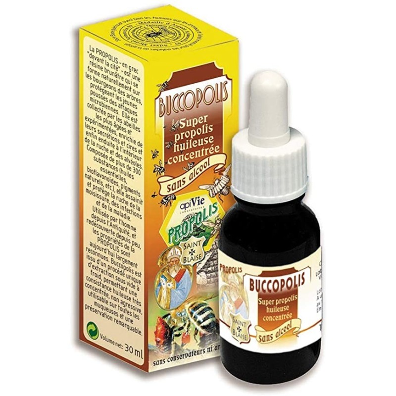 BUCCOPOLIS super propolis huileuse flacon de 30 ml.