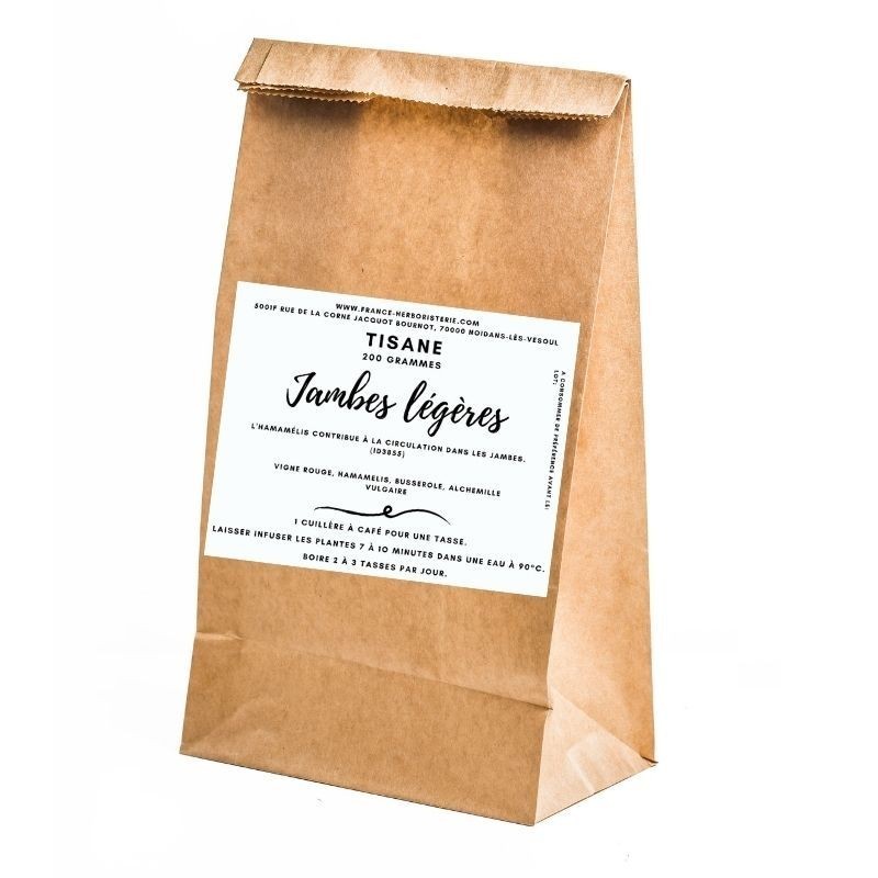 Tisane "jambes légères" paquet de 200 grs.