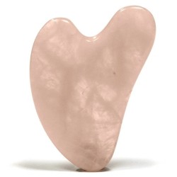 Pierre de massage Gua Sha - Quartz Rose 