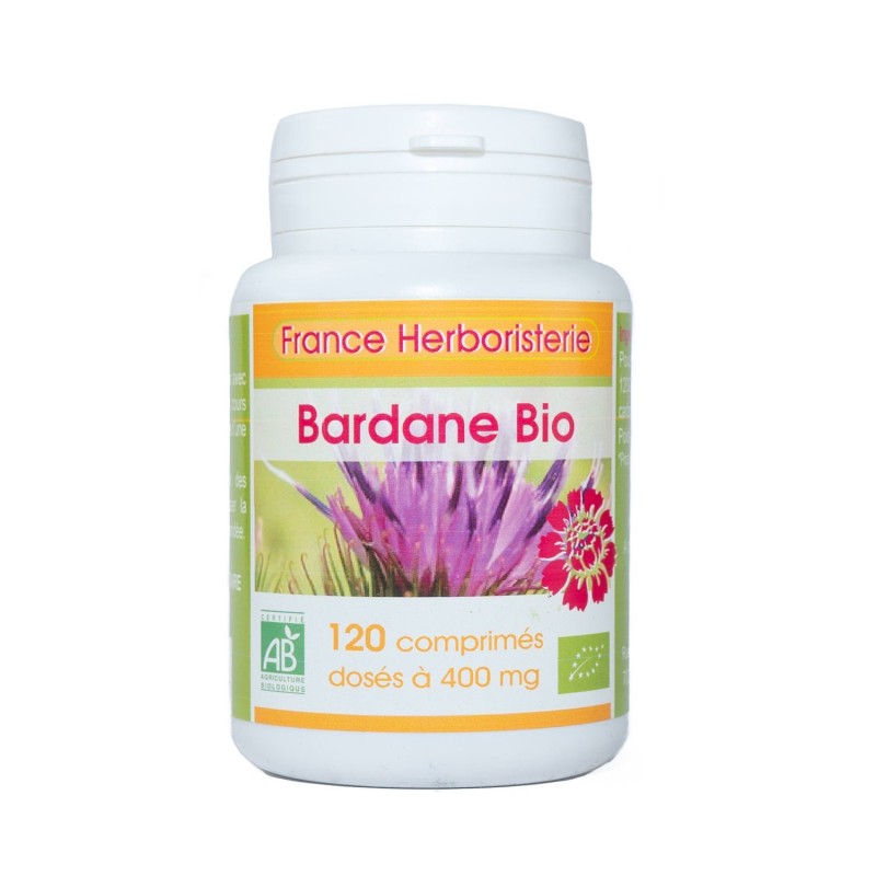 BARDANE racine BIO AB 120 comprimés dosés à 400 mg en comprimés.