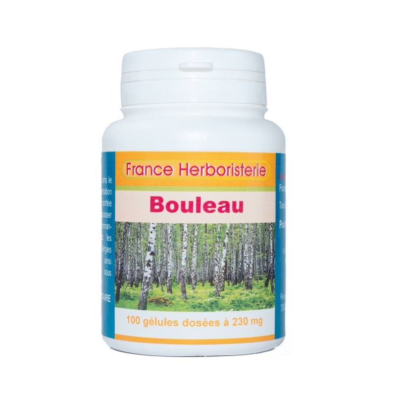 GELULES BOULEAU feuille 120 gélules dosées à 250 mg.