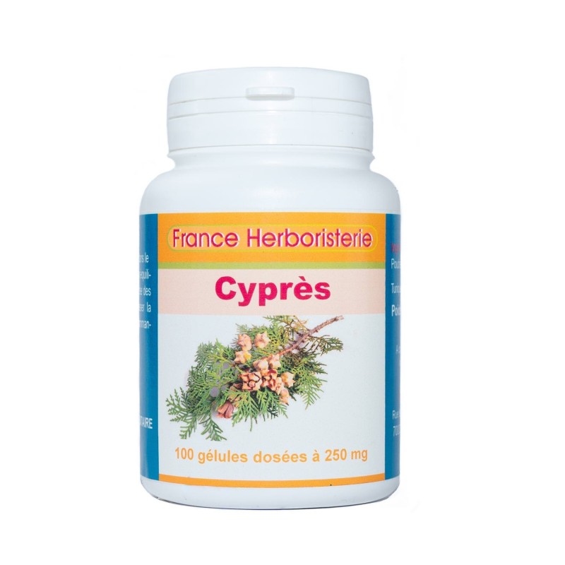 Gélules cyprès 250 mg.