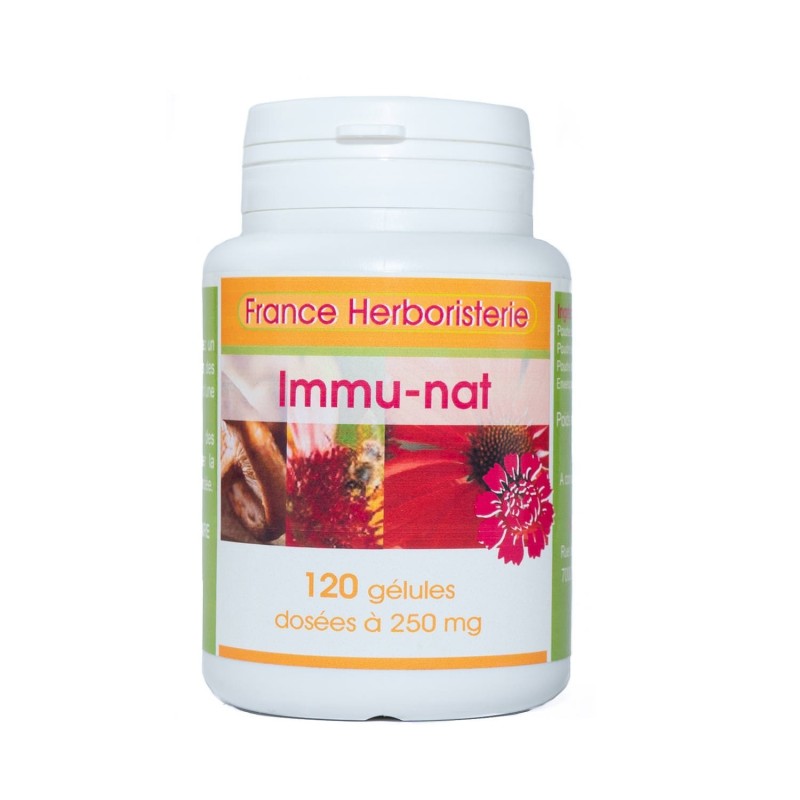 Immu-nat 120 gélules à 250 mg poudre pure