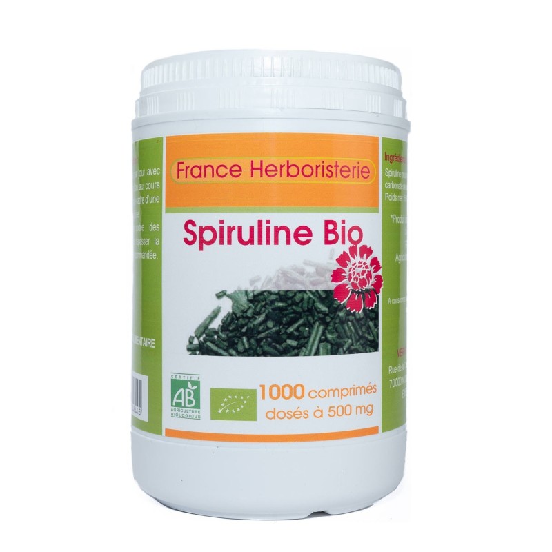 SPIRULINE ECOCERT 1000 comprimés.