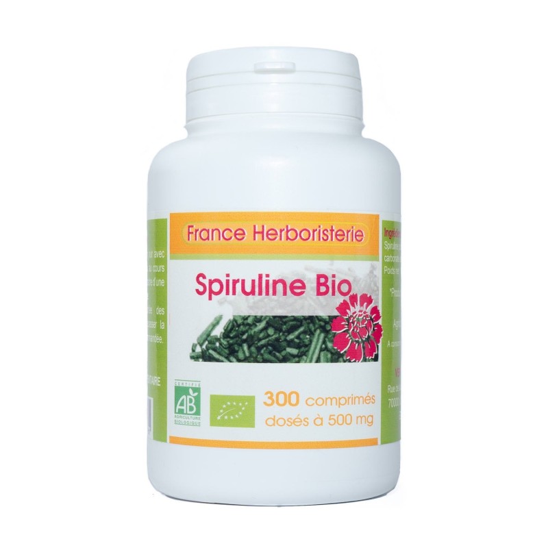 SPIRULINE ECOCERT 300 comprimés.