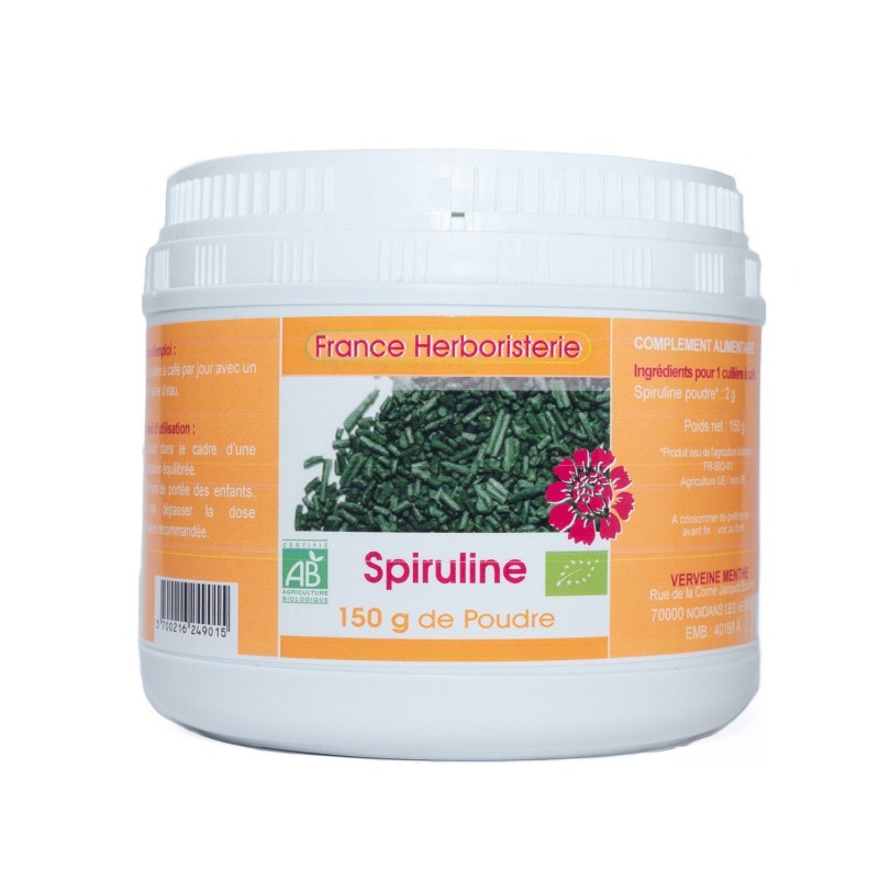 SPIRULINE ECOCERT 150 grs de poudre.