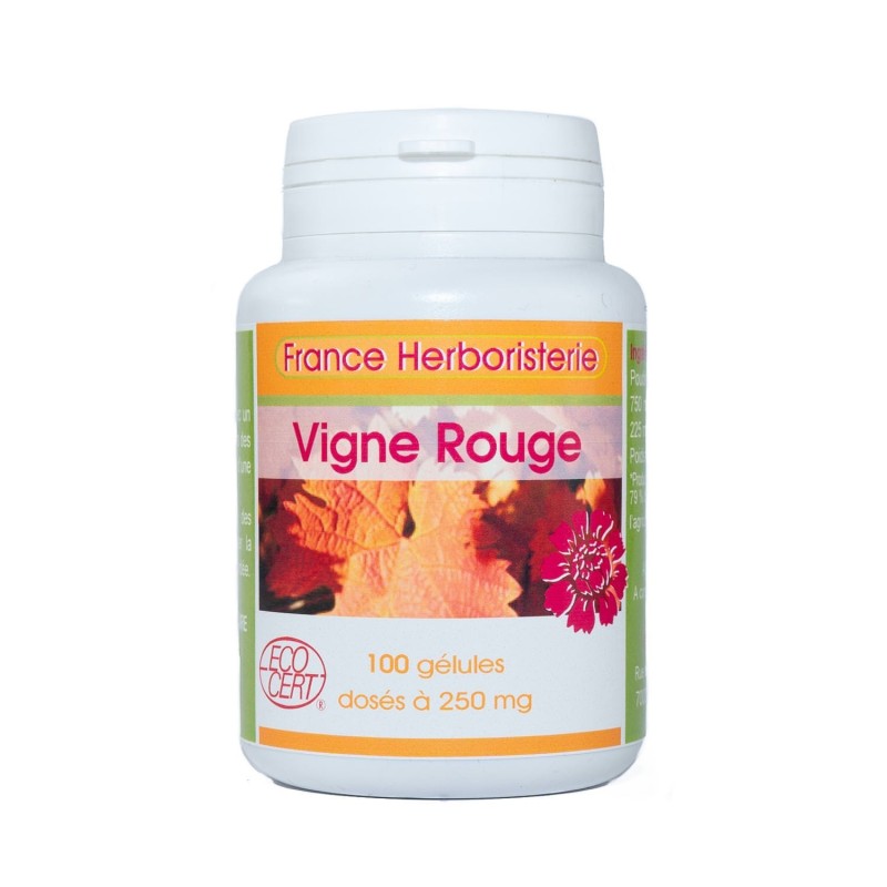 GELULES VIGNE ROUGE feuille 250 mg 120 gélules