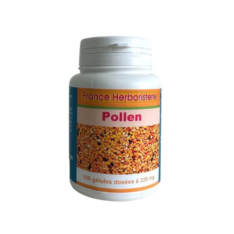 GELULES POLLEN 100 gélules dosées à 220mg.