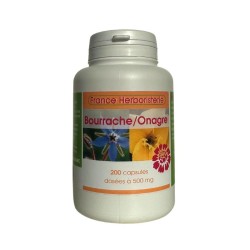 BOURRACHE-ONAGRE - 200 capsules dosées à 500mg